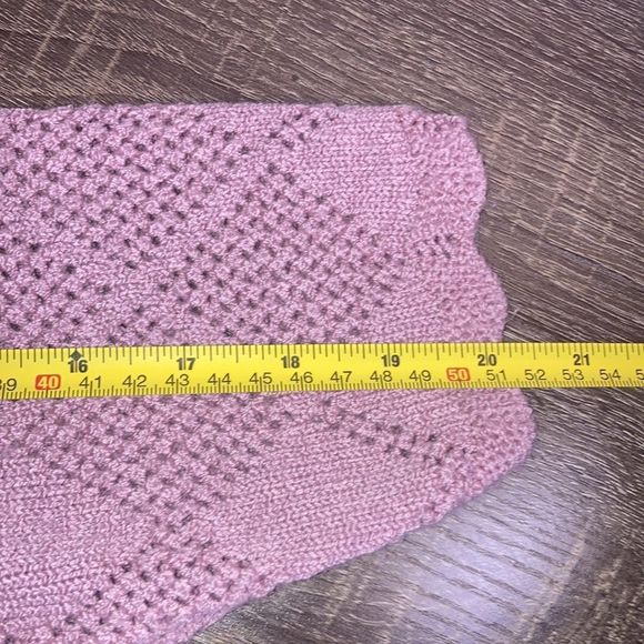 Women’s Large Rose Jaclyn Smith Knot Sweater - Picture 7 of 9